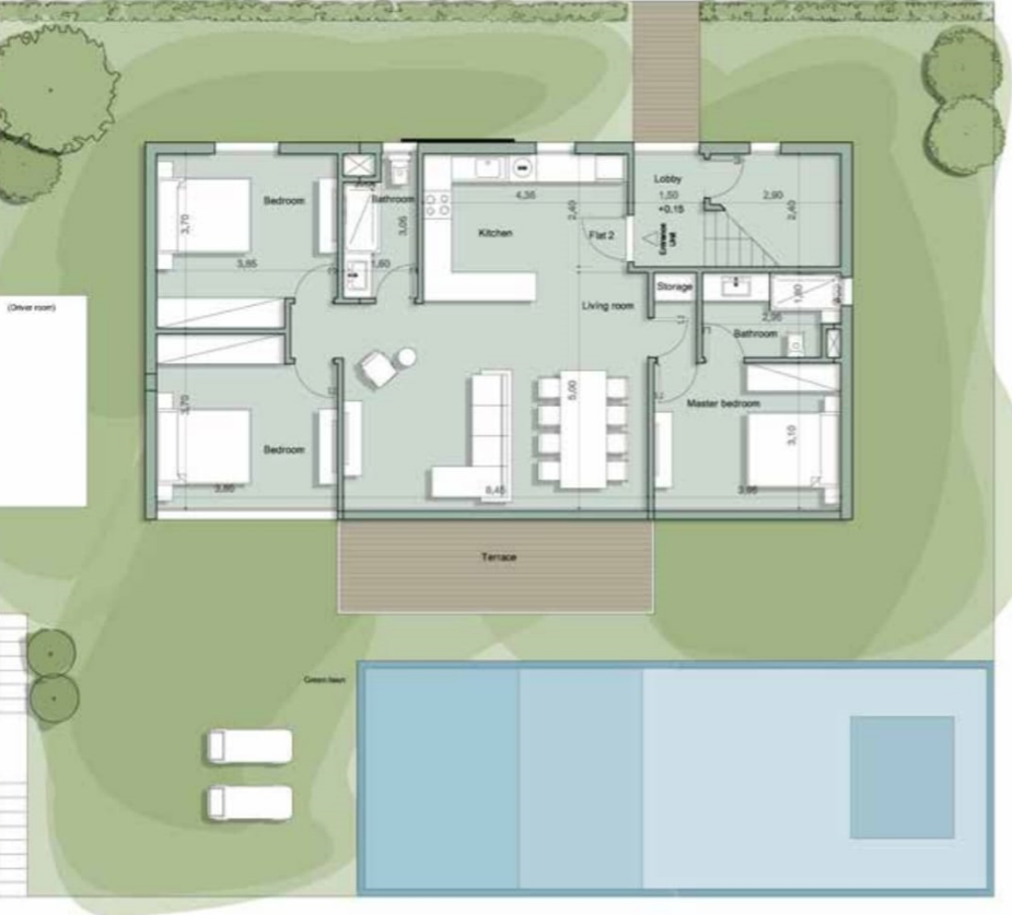 Floor plan for chalet at Il Monte Galala