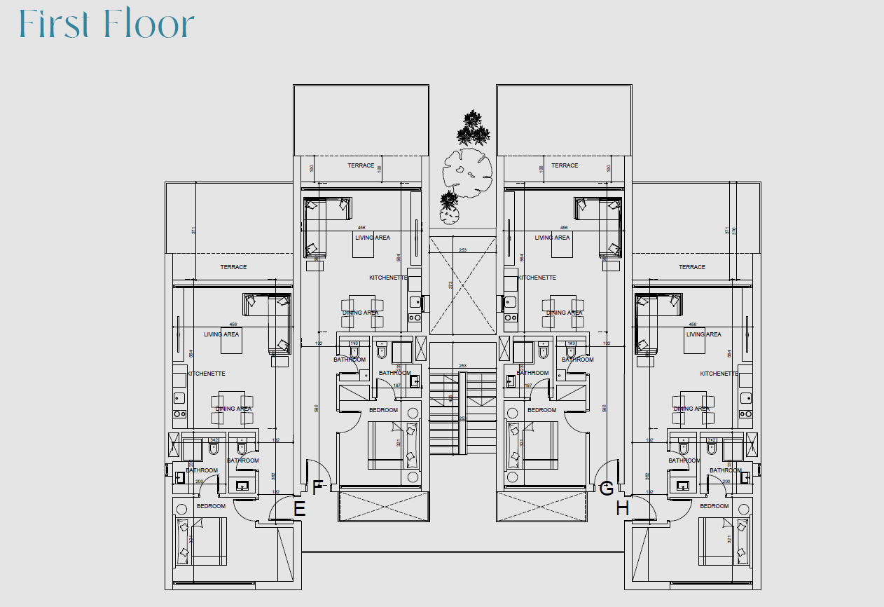 Floor plan for apartment at ARC- Soma Bay
