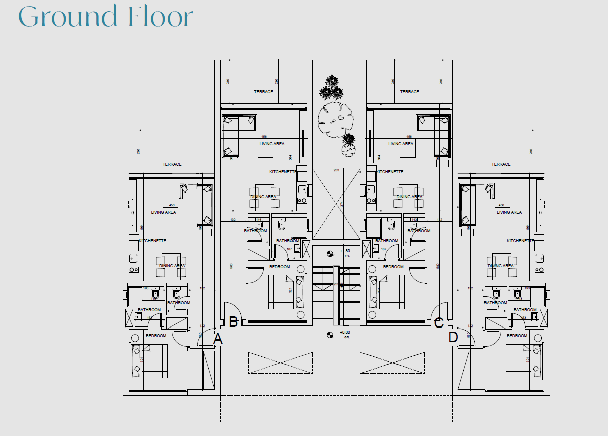 Floor plan for apartment at ARC- Soma Bay