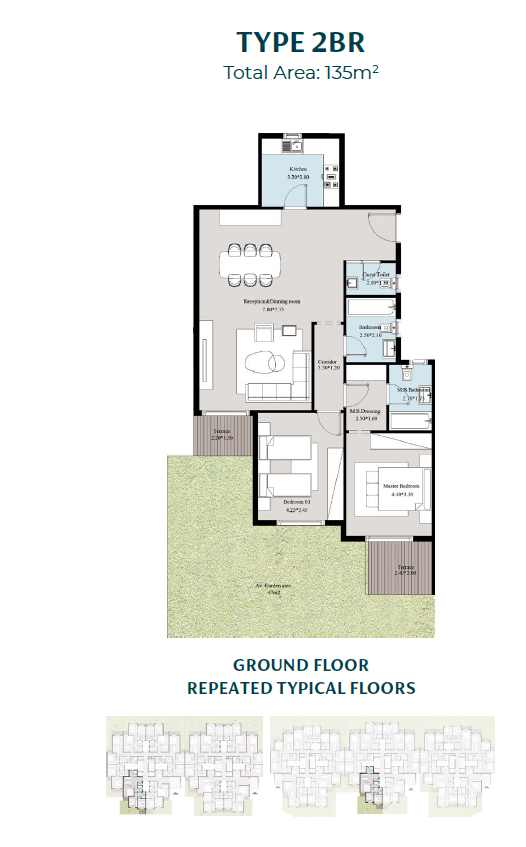 Floor plan for apartment at Acasa Mia