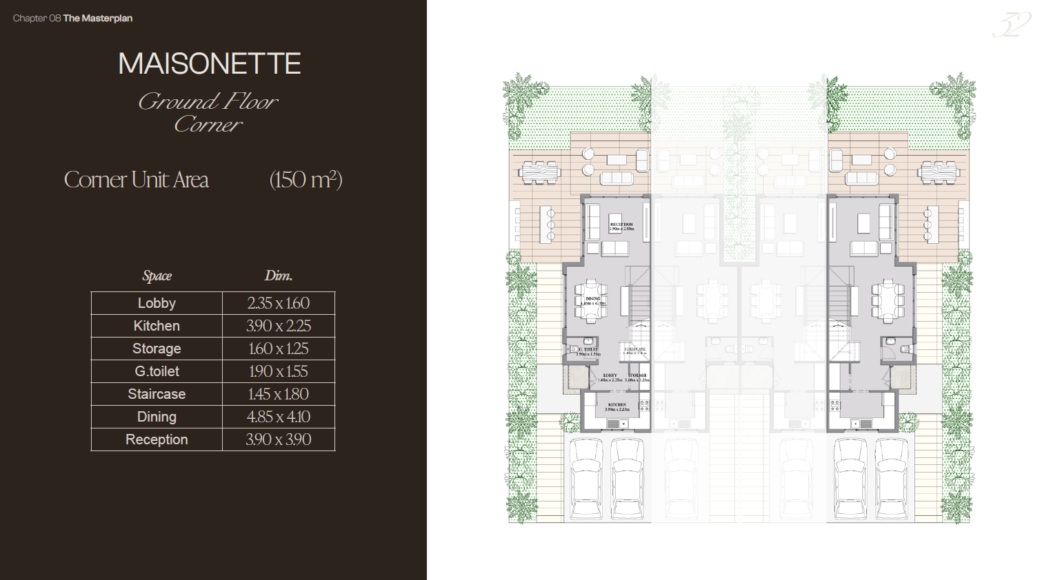 Floor plan for villa at Lugar