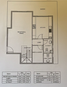 Floor plan for duplex at Aliva Mountain View Mostakbal City