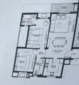 Floor plan for apartment at O West Orascom