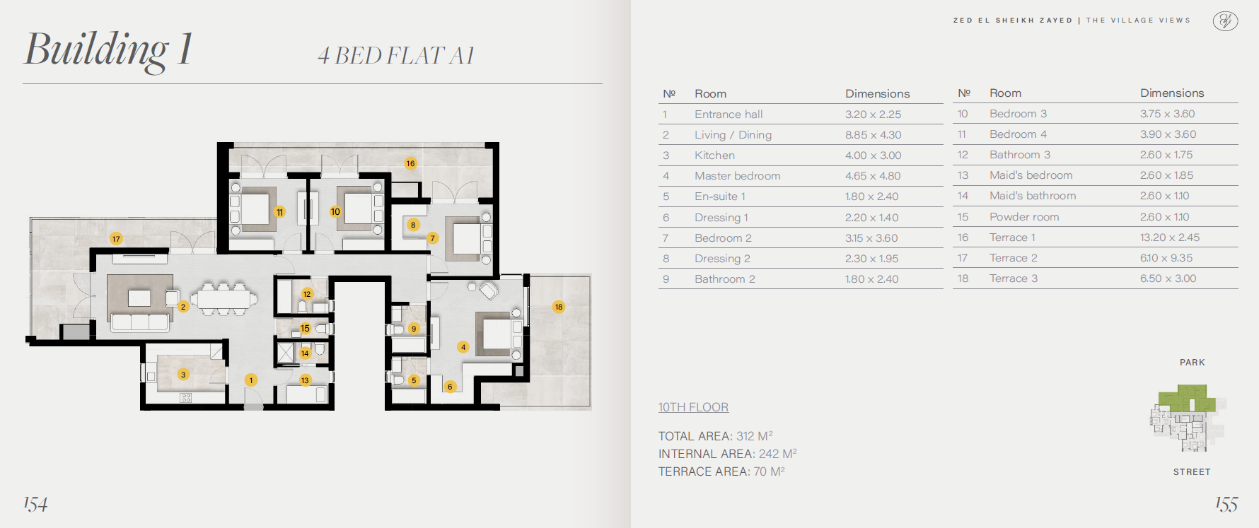 Floor plan for apartment at ZED