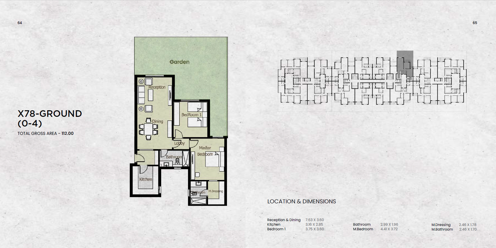 Floor plan for apartment at Azad Views