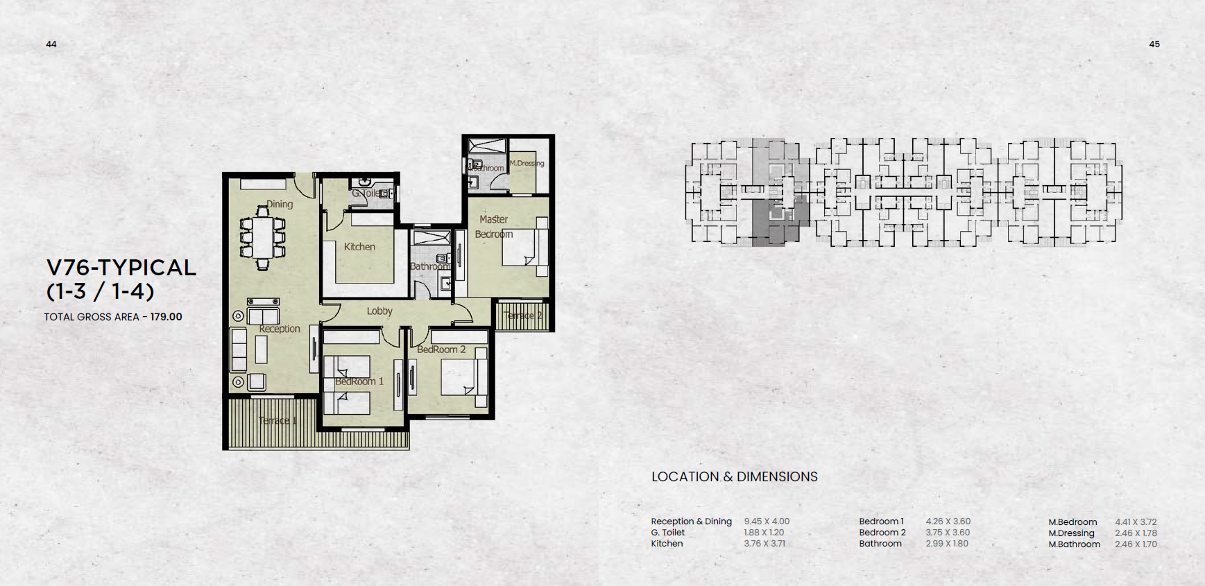 Floor plan for apartment at Azad Views
