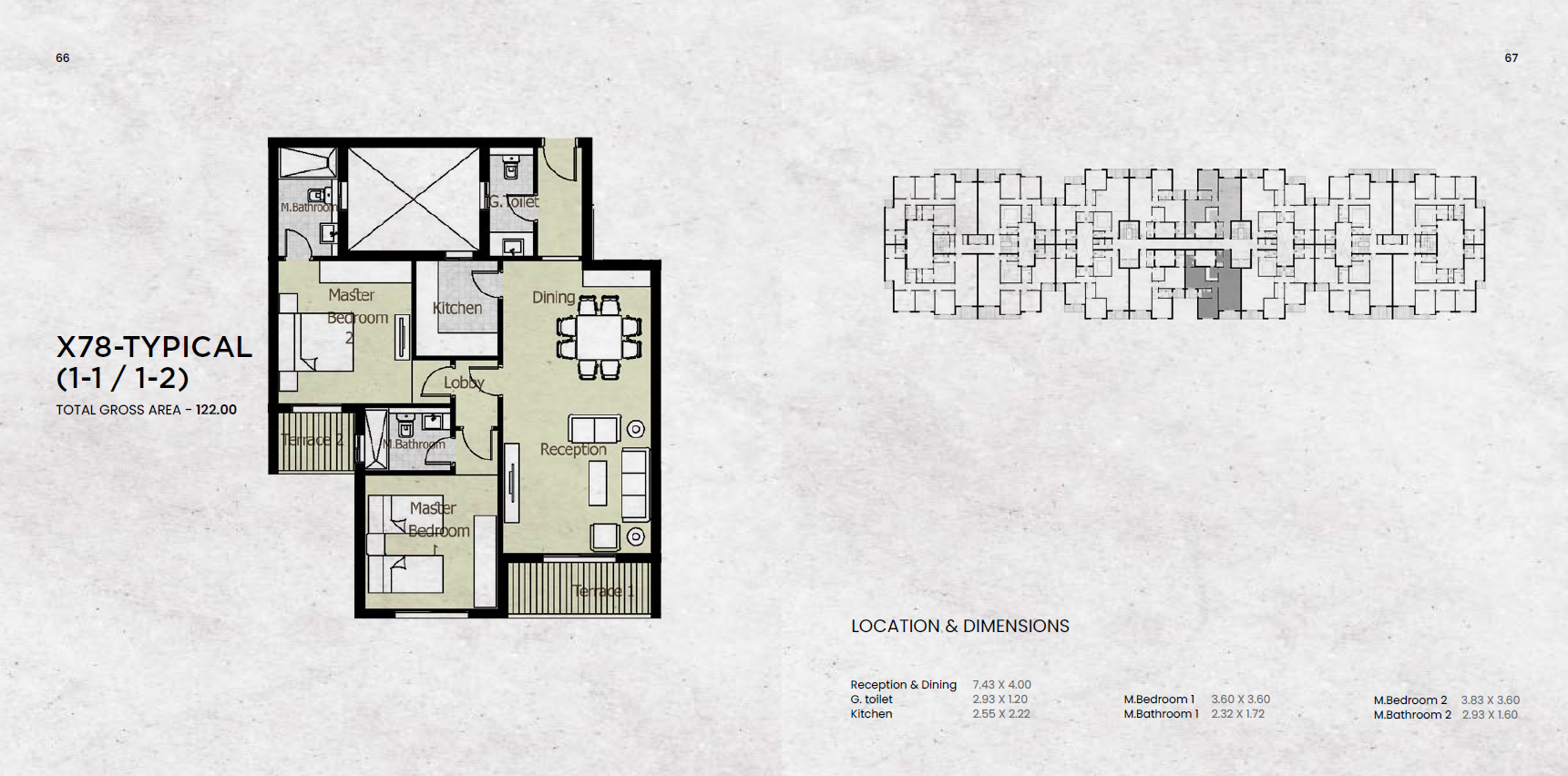 Floor plan for apartment at Azad Views