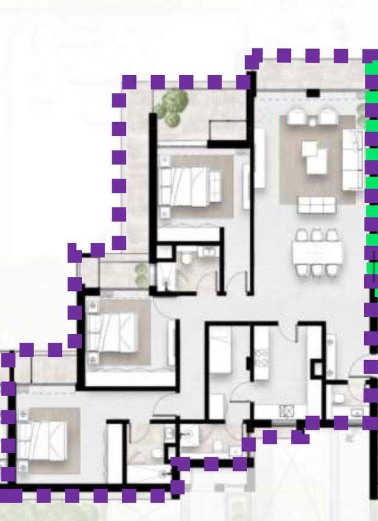Floor plan for apartment at Solana