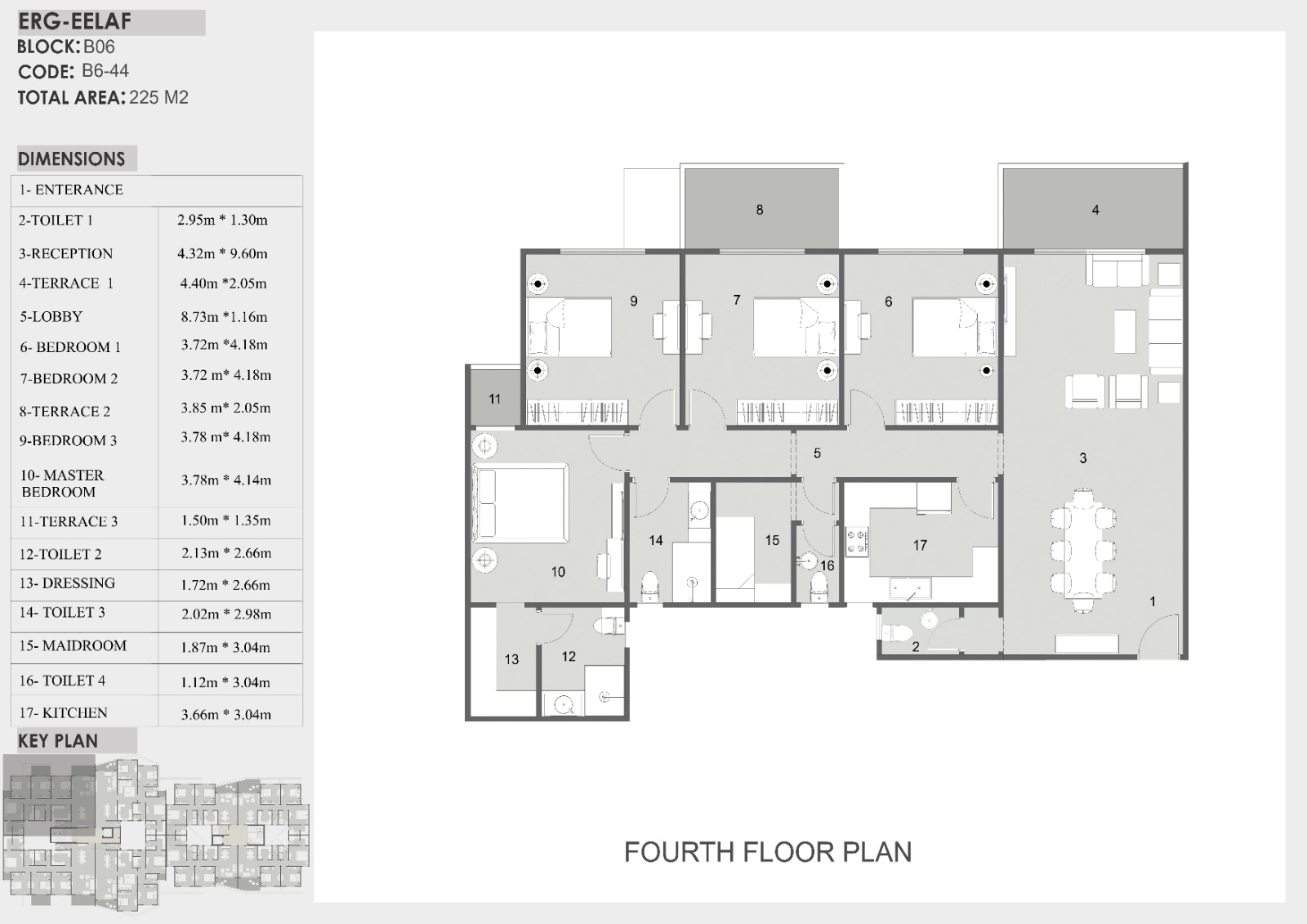 Floor plan for apartment at Eelaf Residence