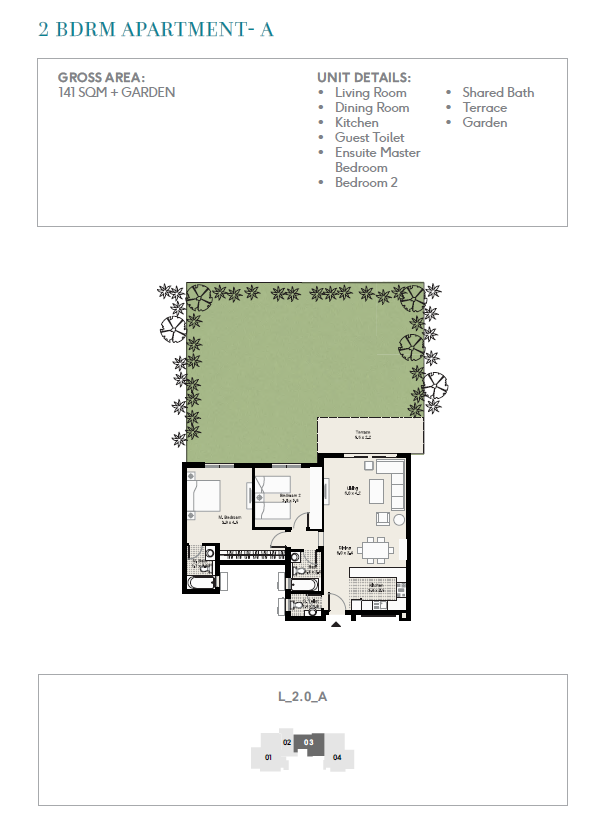 Floor plan for apartment at DISTRICT 5
