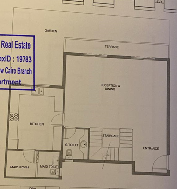 Floor plan for duplex at Aliva Mountain View Mostakbal City