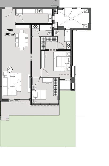 Floor plan for apartment at The View Waterway