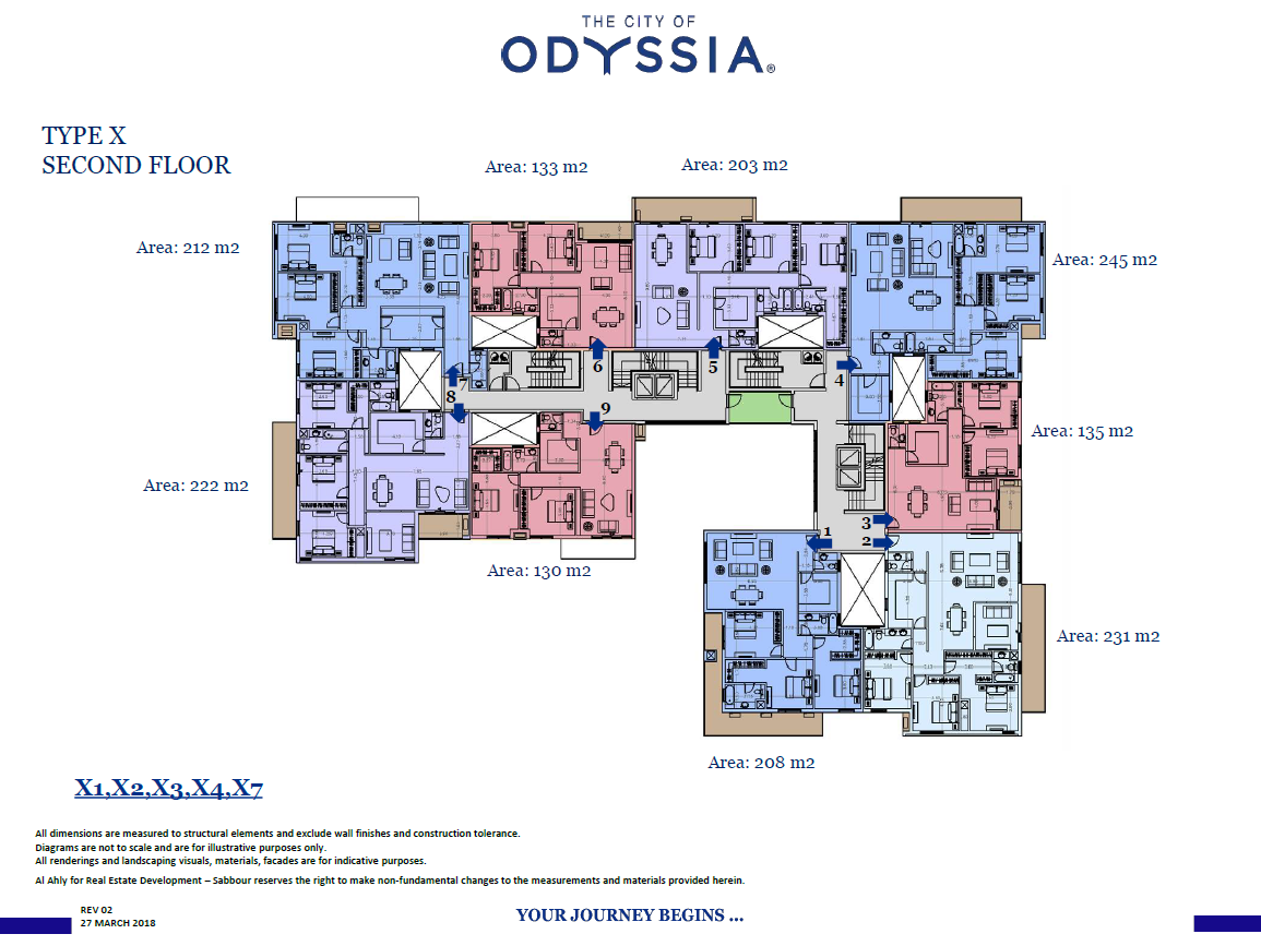 Floor plan for apartment at Alaire