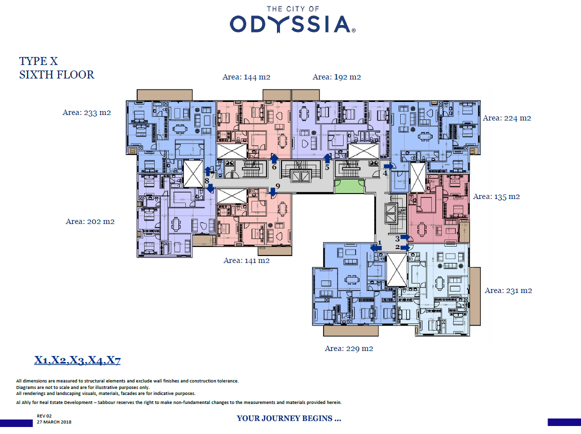 Floor plan for apartment at Alaire