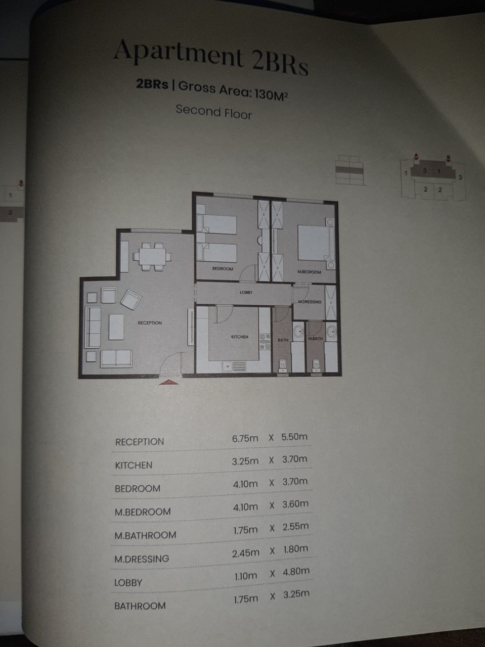 Floor plan for apartment at Aliva Mountain View Mostakbal City