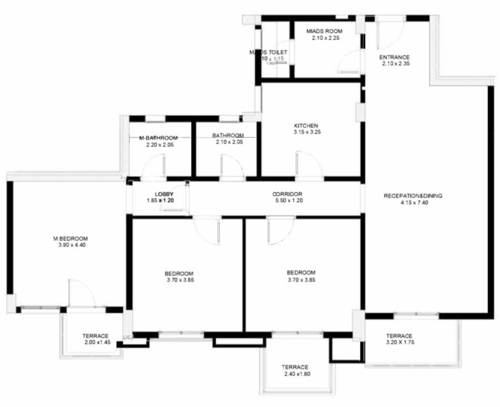 Floor plan for  at The Loft
