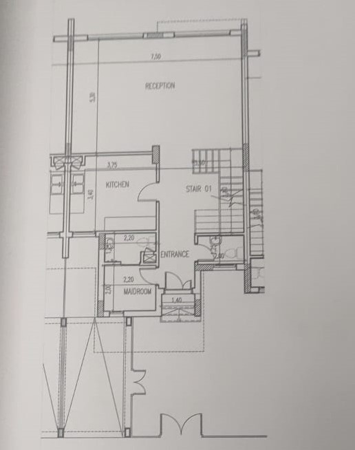 Floor plan for townhouse at Etapa