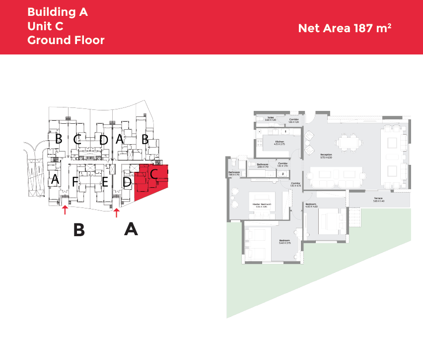 Floor plan for apartment at Capital Heights 2