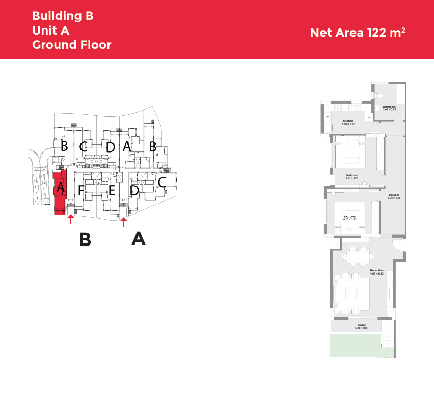 Floor plan for apartment at Capital Heights 2