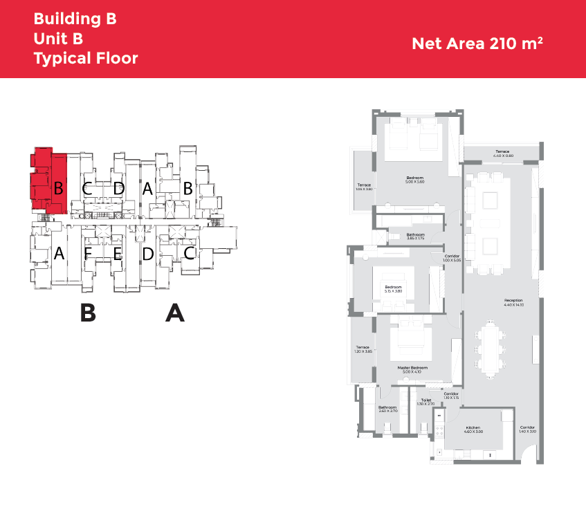 Floor plan for apartment at Capital Heights 2