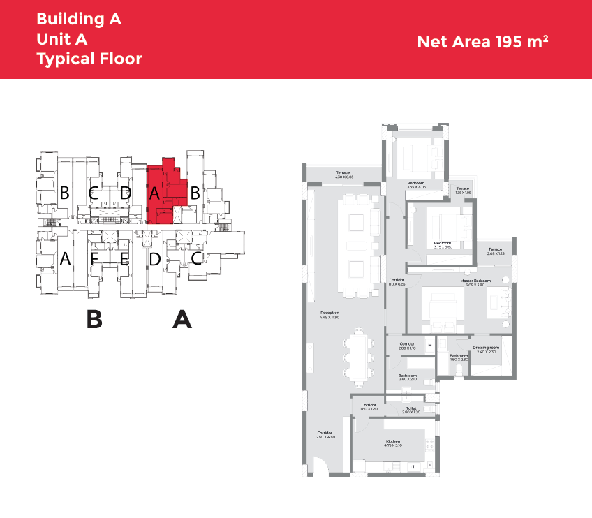 Floor plan for apartment at Capital Heights 2