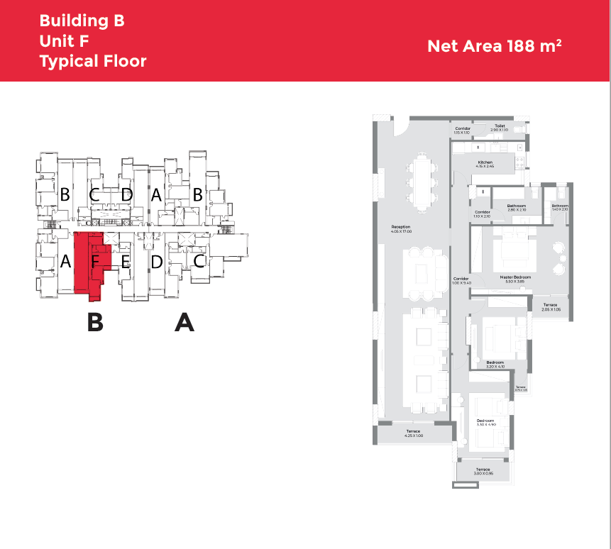 Floor plan for apartment at Capital Heights 2