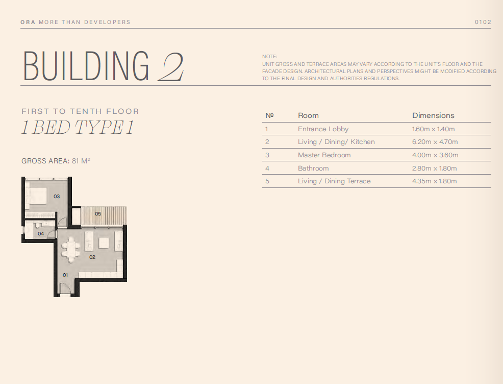 Floor plan for apartment at ZED