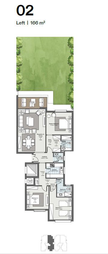 Floor plan for apartment at Ever