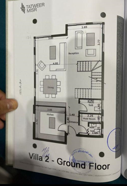 Floor plan for villa at Bloomfields