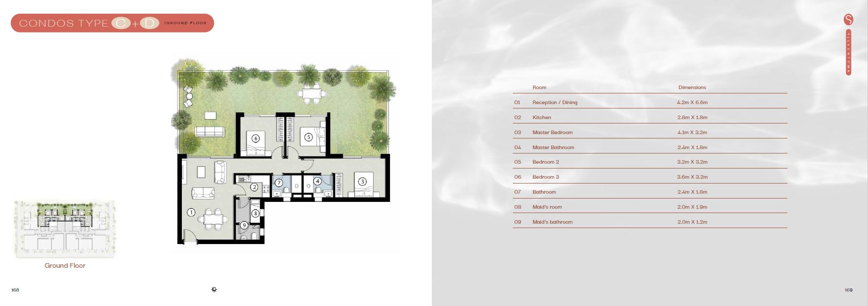 Floor plan for apartment at Silversands