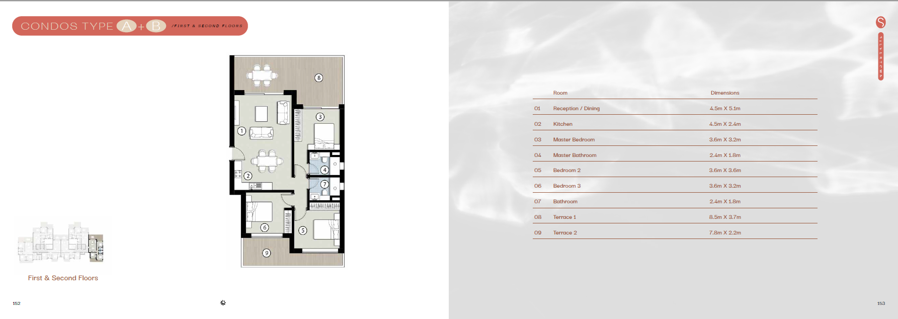 Floor plan for apartment at Silversands