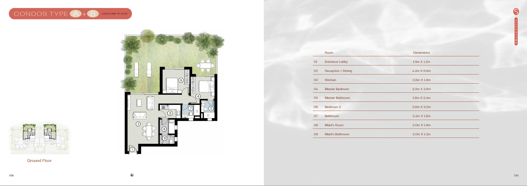 Floor plan for apartment at Silversands