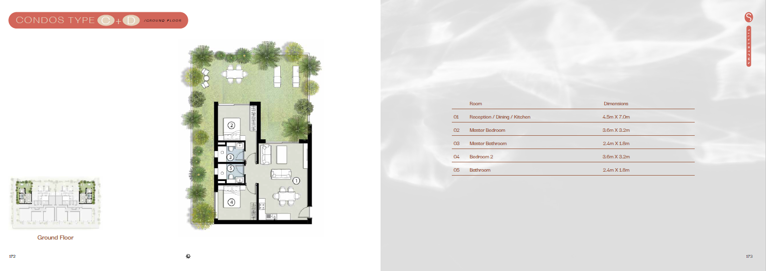 Floor plan for apartment at Silversands