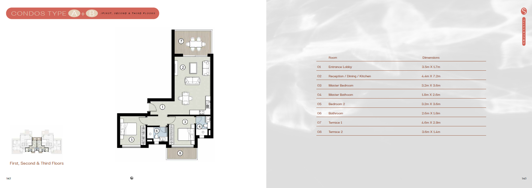 Floor plan for apartment at Silversands