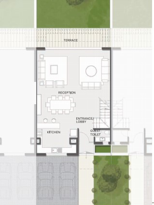 Floor plan for townhouse at Al Karma Gates