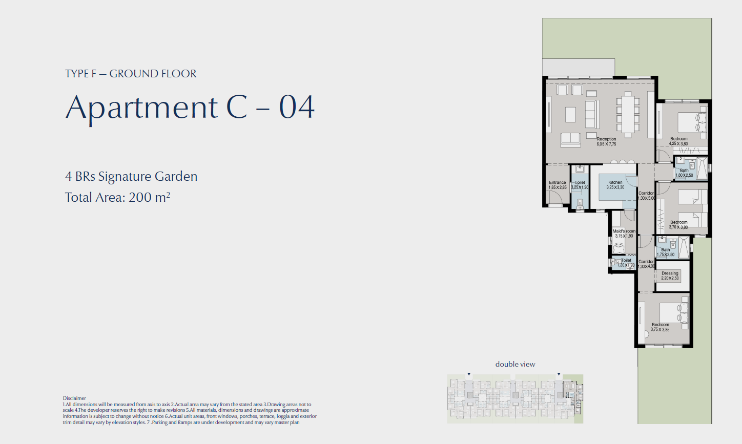 Floor plan for apartment at Bluetree