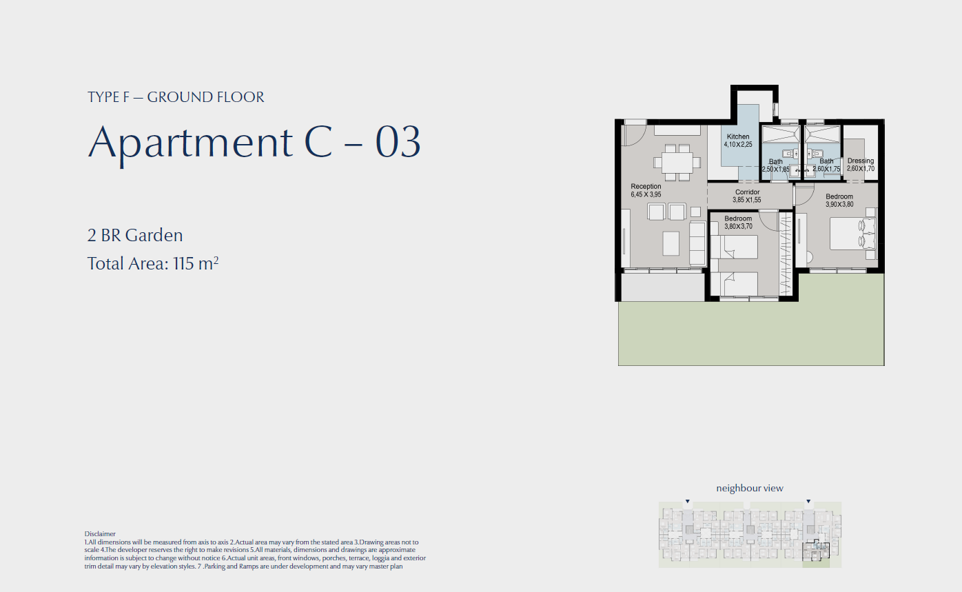 Floor plan for apartment at Bluetree