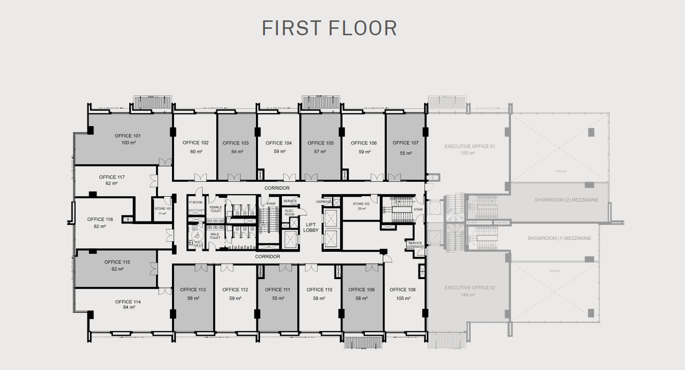 Floor plan for  at Hyde Park Business District