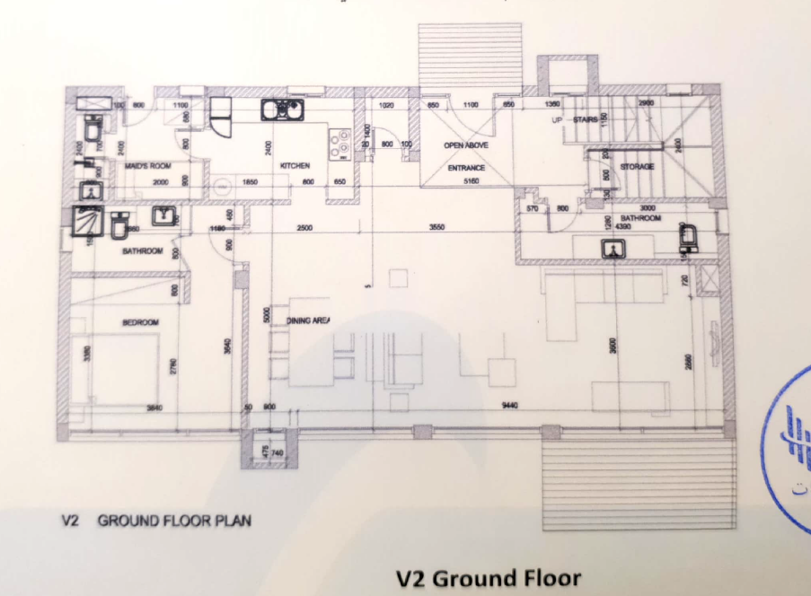 Floor plan for villa at Il Monte Galala