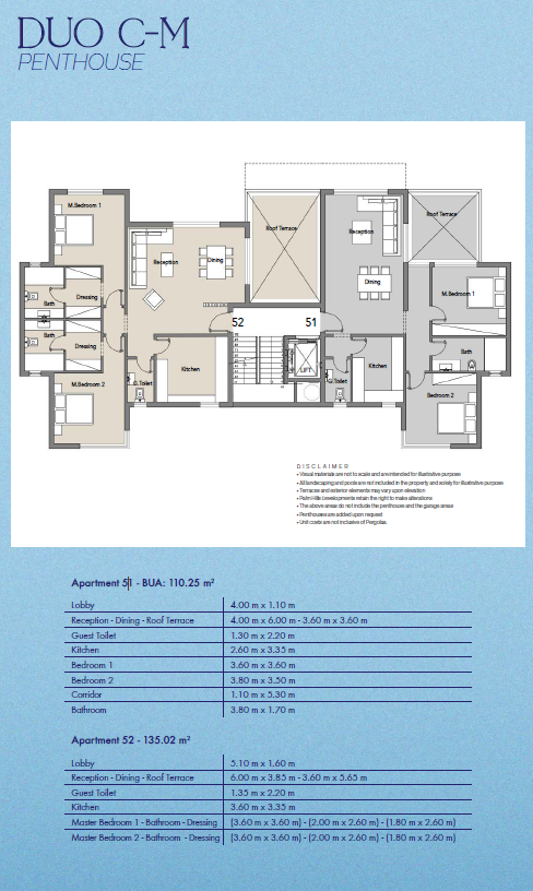 Floor plan for apartment at Badya
