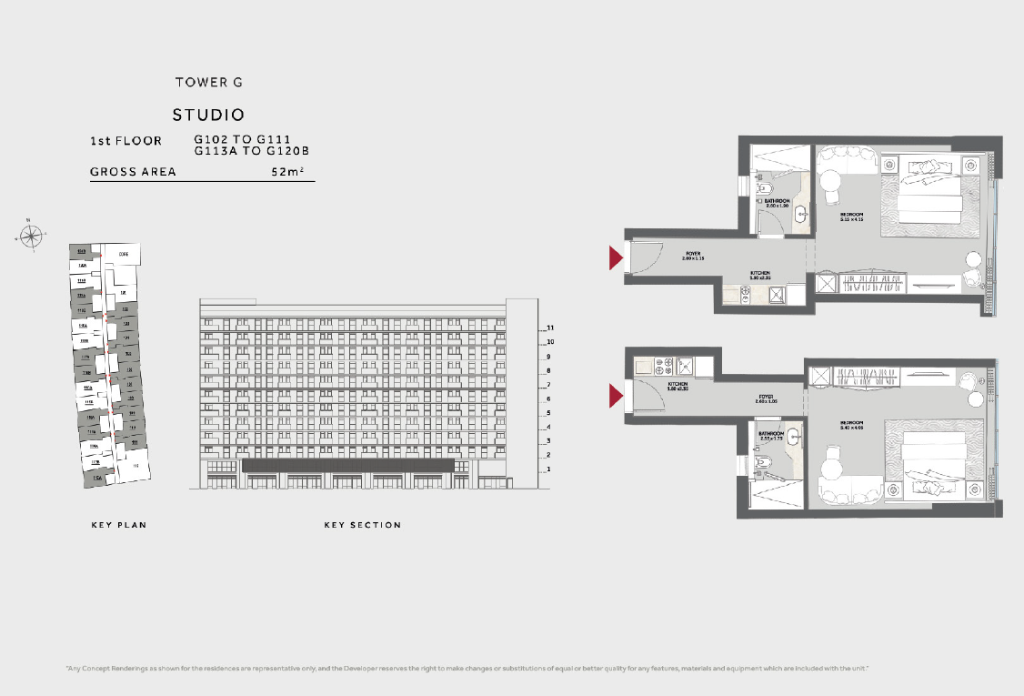 Floor plan for apartment at Marriott Residences Heliopolis
