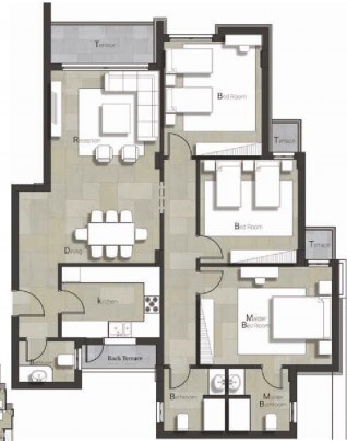 Floor plan for apartment at Castle Landmark