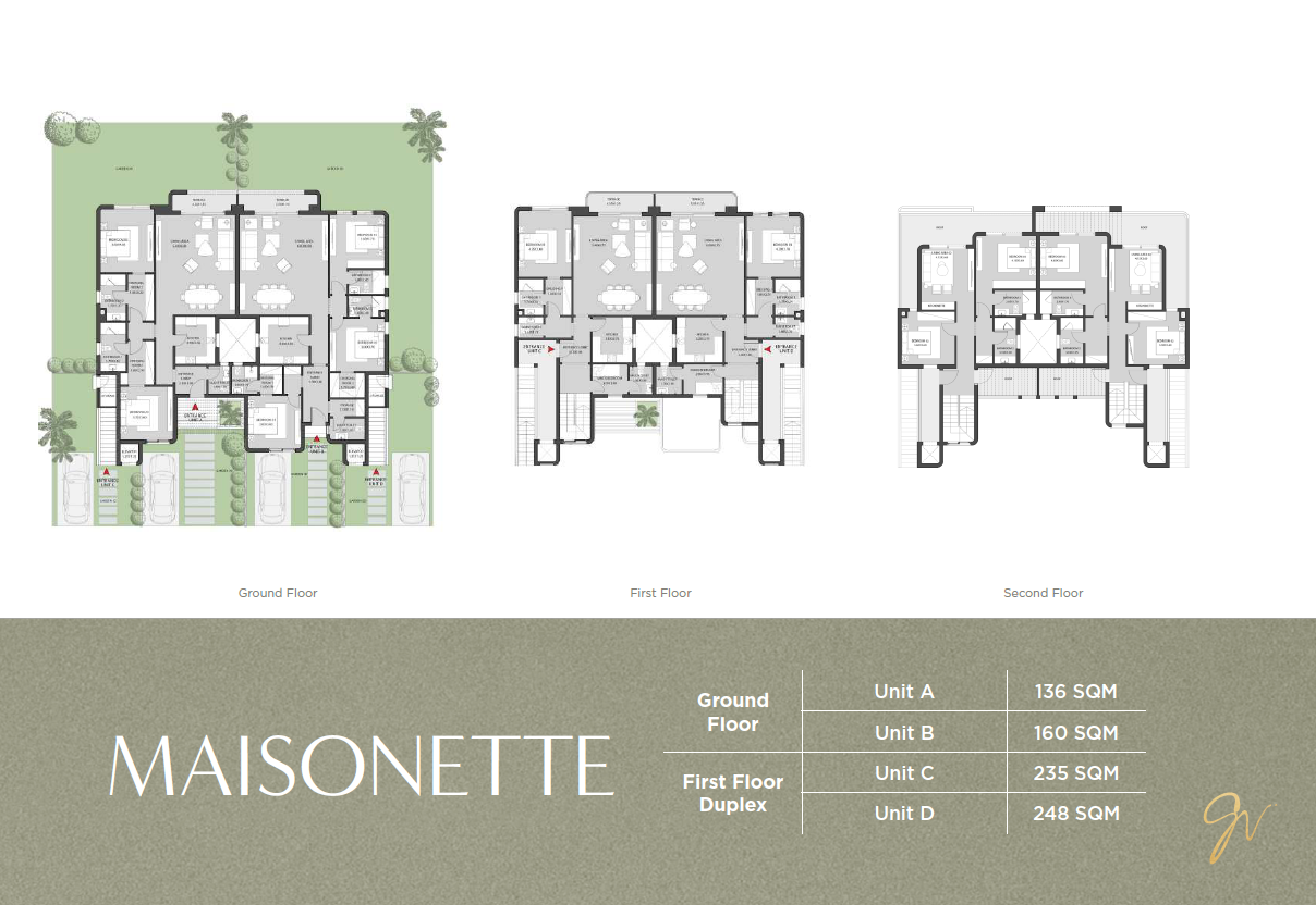 Floor plan for duplex at O West Orascom