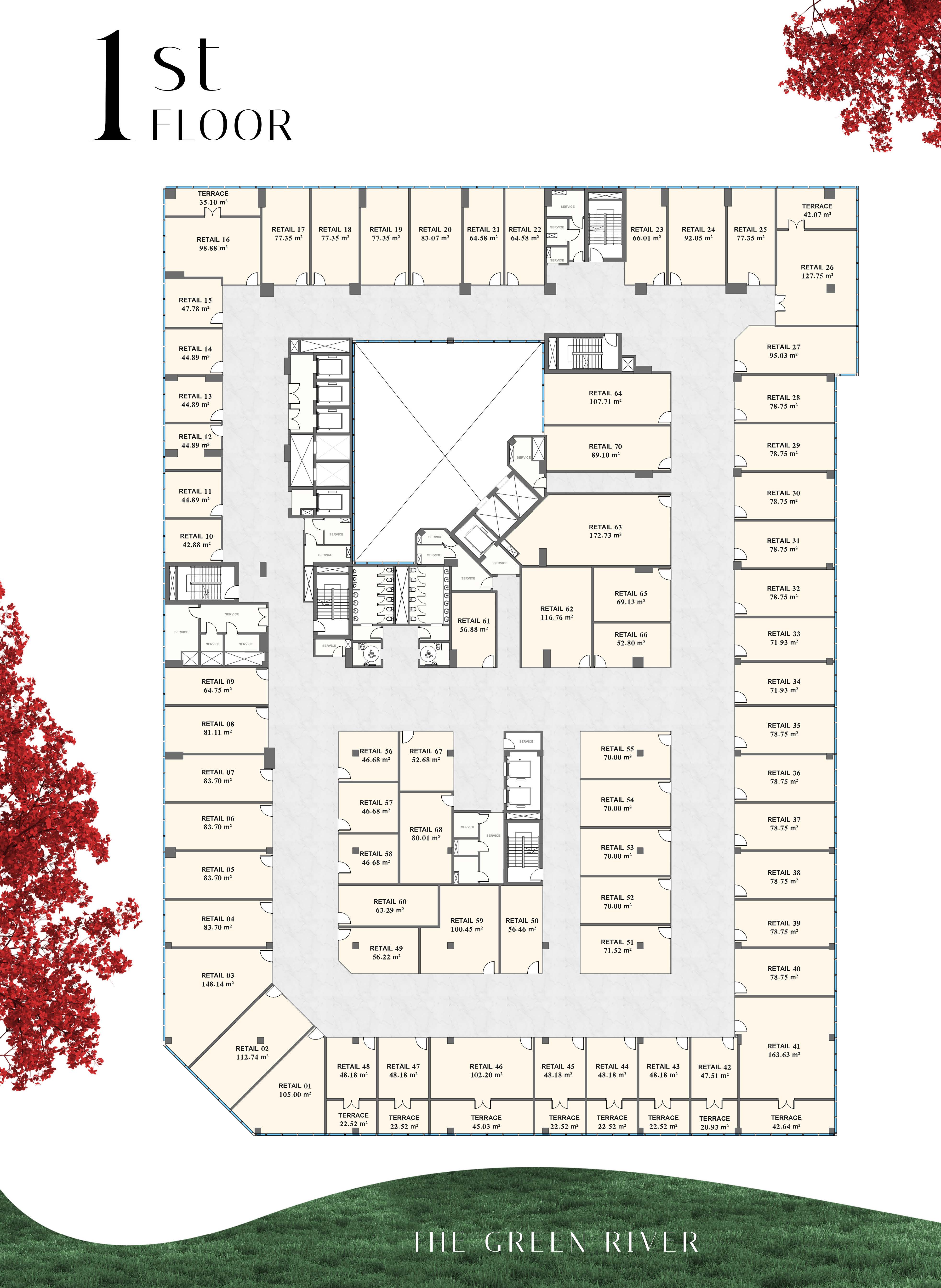 Floor plan for  at Modon Green River Tower