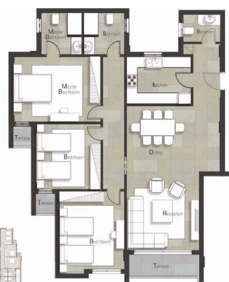 Floor plan for apartment at Castle Landmark
