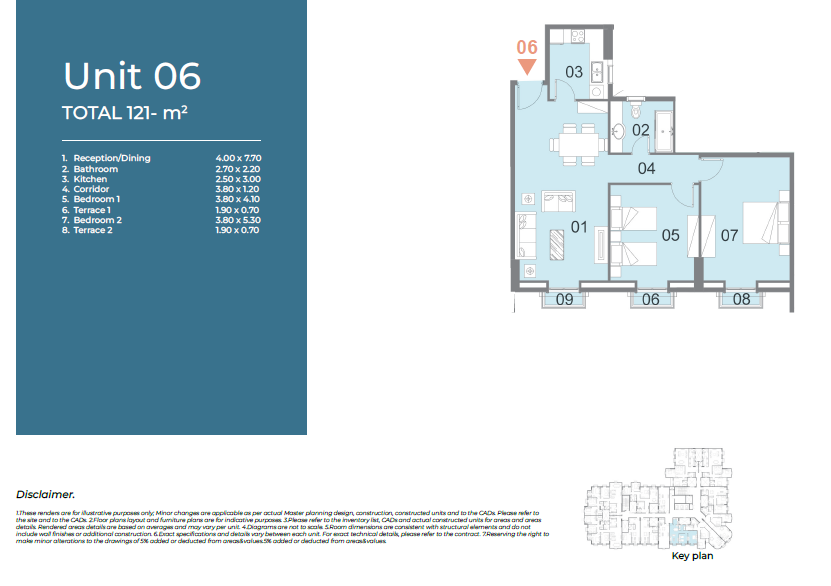 Floor plan for apartment at Il Latini City Edge