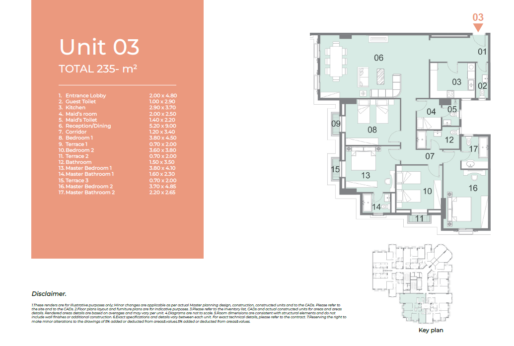 Floor plan for apartment at Il Latini City Edge
