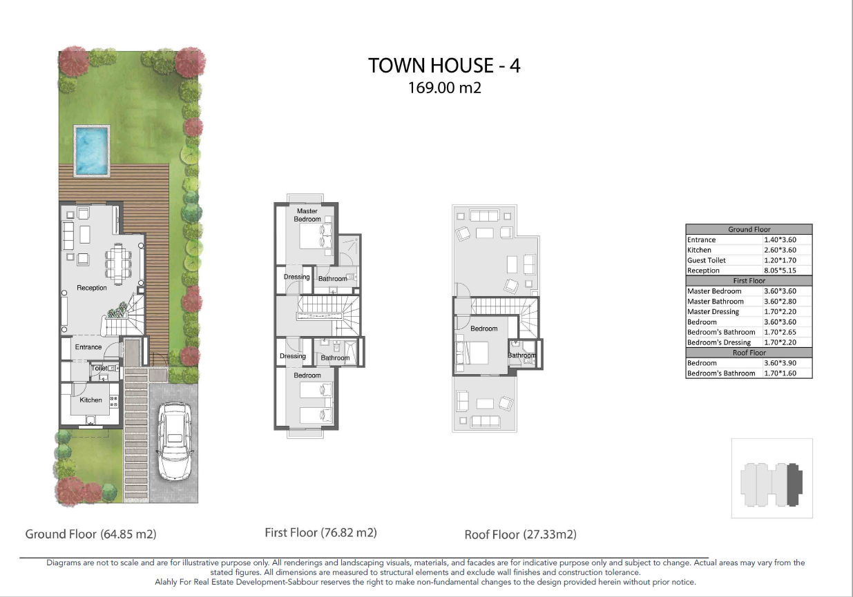 Floor plan for townhouse at The City of Odyssia