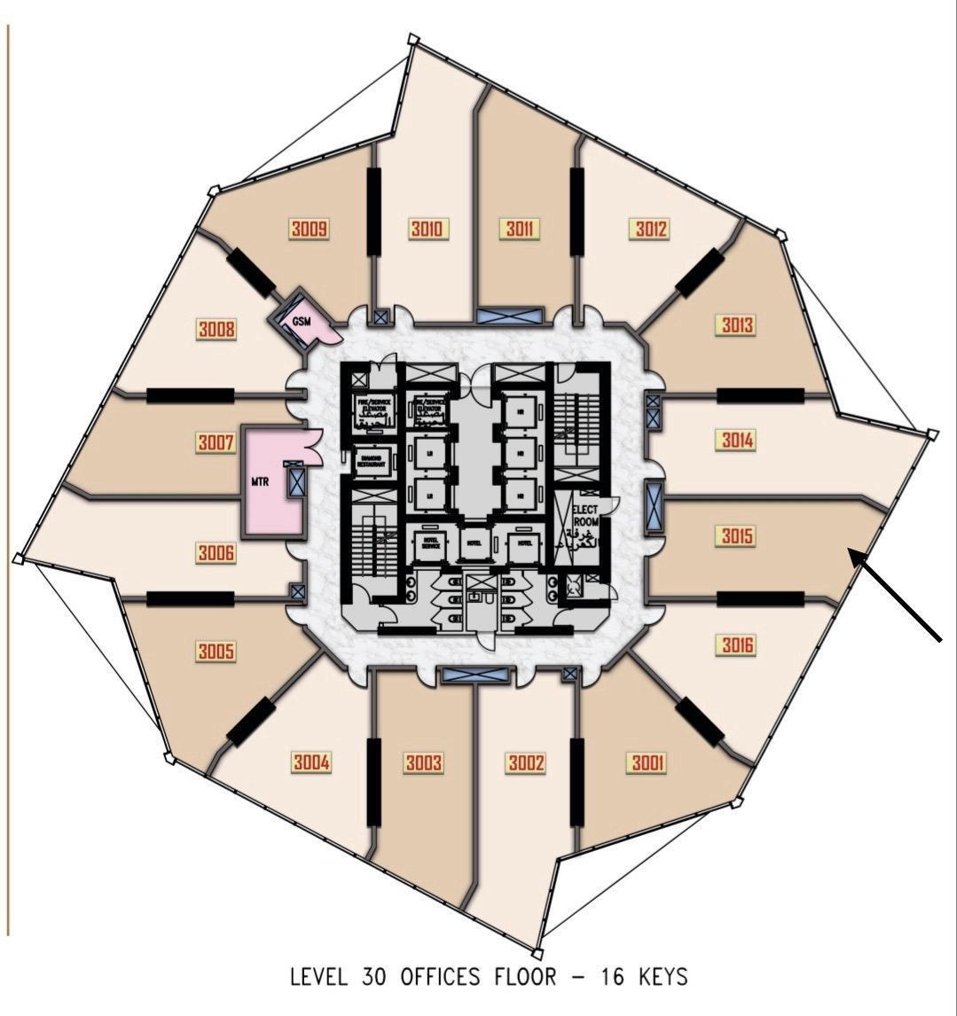 Floor plan for  at Amazon Capital Diamond Tower