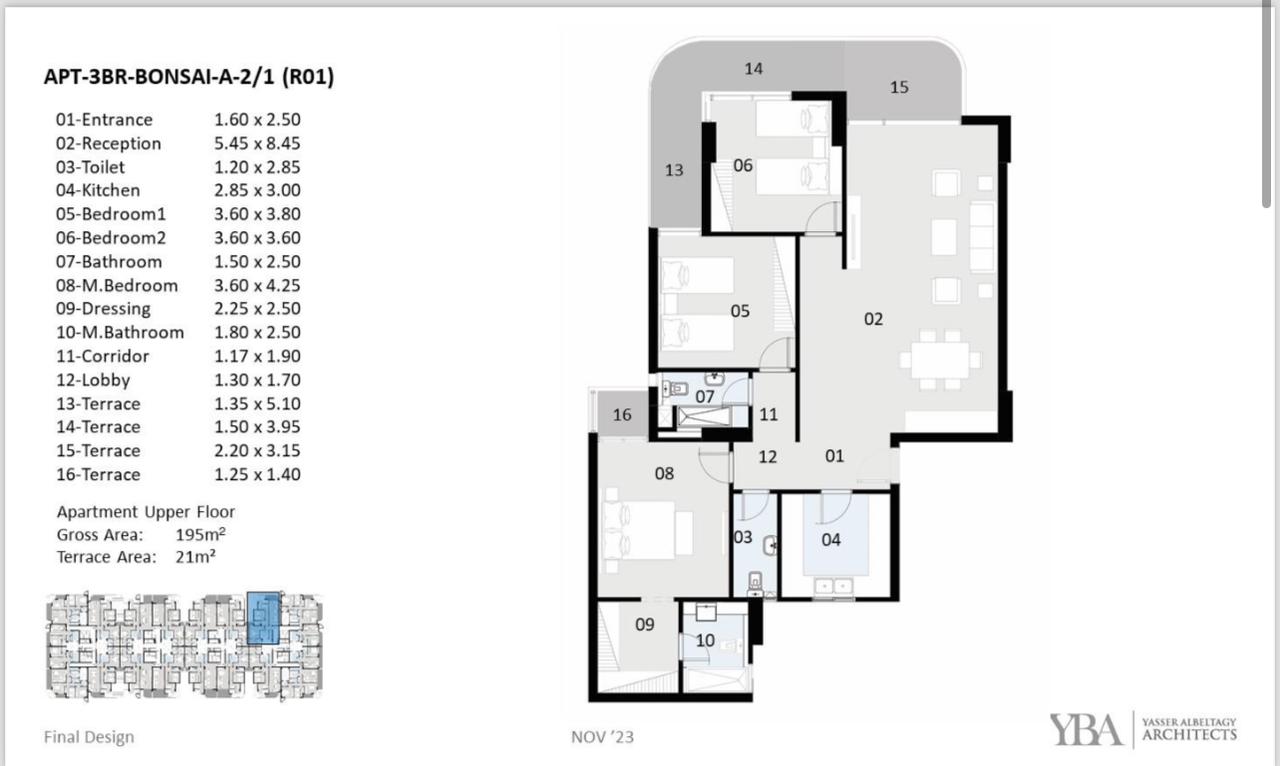 Floor plan for apartment at The Curve